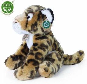 Plyšový leopard sediaci 30 cm ECO-FRIENDLY