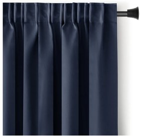 Tmavomodrý zatemňovací termo záves 140x270 cm Pleat – Restilo