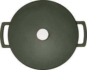 Elmich Smaltovaný liatinový hrniec Ember 28 cm olivovozelený