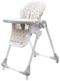 Jedálenská stolička NEW BABY Gray Star - ekokoža