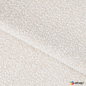 Béžová čalúnená dvojlôžková posteľ s úložným priestorom s roštom 140x200 cm Pointt – ELTAP