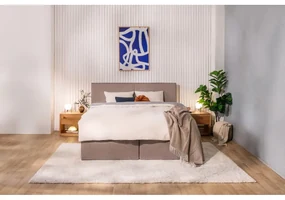 Boxspring posteľ taupe 160x200 cm Olia Bold – Bonami Selection