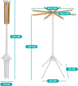 Skladací sušiak s vešiakmi