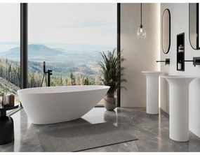 Mexen Milano, voľne stojaca vaňa z konglomerátu 150 x 82 cm, biela matná, 57301508500
