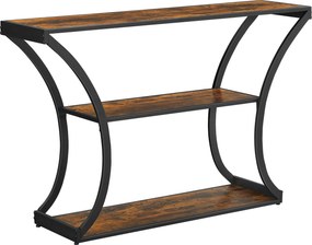 XXXLutz KONZOLOVÝ STOLÍK, hnedá, čierna, drevo, kov, 120/30/80 cm Boxxx - Online Only obývacie izby - 002543013201