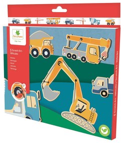 Scratch Art - vyškrabávanie - dopravné prostriedky