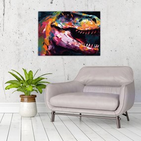 Obraz - Dinosaurus, maľba (70x50 cm)
