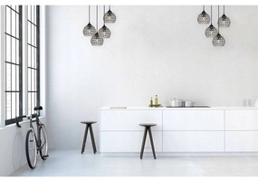 Závesné svietidlo Crystal, 4x čierne krištáľové tienidlo, o