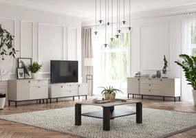 Komoda Korfu 01 117 cm kašmír/černý