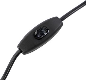 Stolná lampa bronzová s tienidlom z látky svetlohnedá 50 cm - Bruut