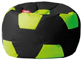 Sedací vak lopta Kodura čierno-limetkový