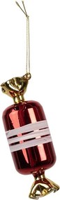 Christmas Ornament ? 5x14 Cm Red Glass Christmas Tree Decorations - 5,00 cm