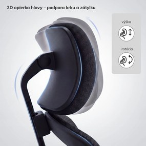 Ergonomická kancelárska stolička so sieťovinou čierna AXIS