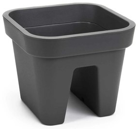 PLASTOVÝ KVETINÁČ LYS 24X29X29 CM ANTRACITOVÁ