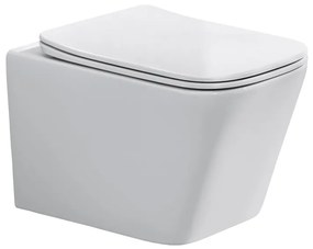 Závesná WC misa nástenná biela