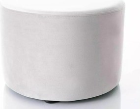 SI Doti A Sametový taburet svetlo šedá