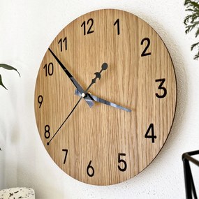 SENTOP | Nástenné hodiny z dubového dreva – moderný minimalistický dizajn | SENTOP MAS002-A-akcia20 analógové