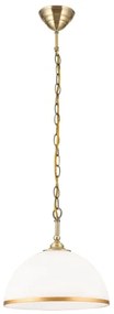 Orion HL 6-1809/1 - Luster na reťazi OLD LAMP 1xE27/40W/230V biela/mosadz