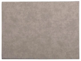Sivé prestieranie z imitácie kože ZicZac Troja Rectangle, 33 x 45 cm