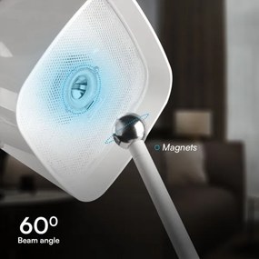 LED Solárna magnetická stolná lampa LED/5W/5V 3000-6000K 3600 mAh IP65 biela