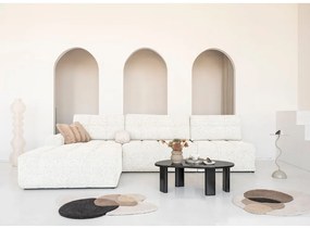 Krémová rozkladacia modulárna rohová pohovka s úložným priestorom (ľavý roh) Lulu – Miuform