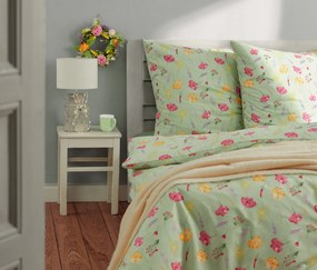 Džersejová napínacia plachta, štandardná veľkosť, svetlozelená