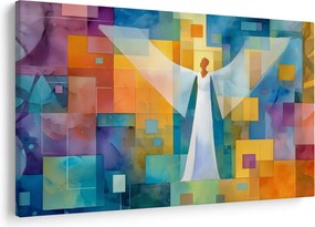 Obraz - Geometrický anjel (90x60 cm)