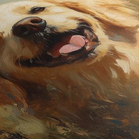 Obraz - Šťastný psík (90x60 cm)