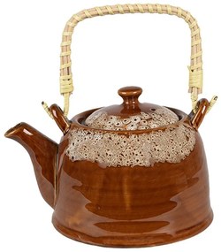 Biela porcelánová konvička na čaj - 17*12*10 cm / 0,6L