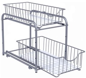 Domáci úložný organizér MARGE sivý