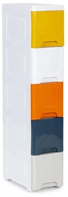 Regál na kolieskach s 5 zásuvkami MB0019-05B