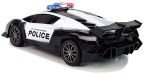 LEAN TOYS R/C Policajné pretekárske auto 1:16 na diaľkové ovládanie čierne