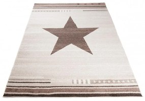 Kusový koberec Hviezda béžový 140x190cm