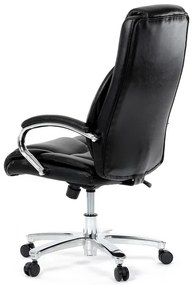 Autronic BONTEC Kancelárske kreslo, hojdací mechanizmus, čierna ekokoža, KA-F1385 BK Farba: Čierna