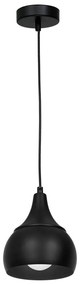 Luster na lanku AKTAN 1xE27/60W/230V čierna