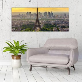Obraz - Panoráma Paríža (120x50 cm)
