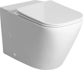 Sapho Sapho, IMALA WC kombi misa, Vortex Rimless, 61x35,5cm, spodný/zadný odpad, biela, PC107-111