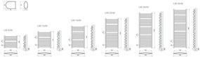 Regnis 3D Slza, Vykurovacie teleso 440x1205mm, 521W, biela, L3D120/40/WHITE