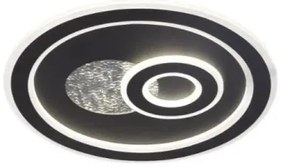 LED Stmievateľné stropné svietidlo LED/95W/230V čierna + diaľkové ovládanie