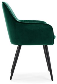 JAKS Jedálenská stolička Emilia velúr zelená