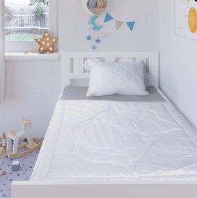 Celoročná detská perinka a vankúšik do postieľky biela 45x60/90x135 cm