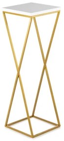 Stojan na kvety LOFT 70x24 cm zlatá/biela