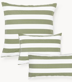 Pruhovaná obojstranná obliečka na vankúš z bavlny Lorena