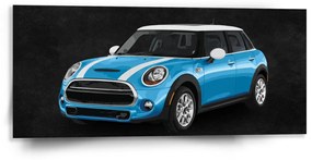 Sablio Obraz Mini sedan Čierne pozadie - 110x50 cm