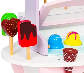 Drevený zmrzlinový vozík pre deti