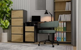 Skrinka Afoctera 1 (antracit + dub artisan). Akcia -20%. Vlastná spoľahlivá doprava až k Vám domov. 1132878