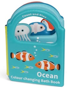 Interaktívna hračka Colour changing bath book Ocean – Rex London