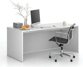 Kancelársky písací stôl FRAME, 180x80 cm, biela