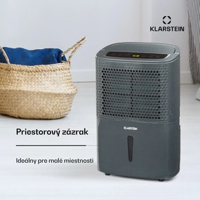 Klarstein DryFy 10, odvlhčovač vzduchu, 240 W, 10 l/24 h, 100 m³/h, 30 m², DrySelect, 40 dB, sivý