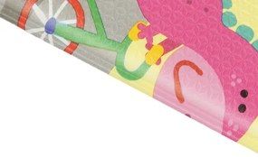 Koberce Breno Kusový koberec Dwinguler Športujúci dinosauri, viacfarebná,125 x 185 cm